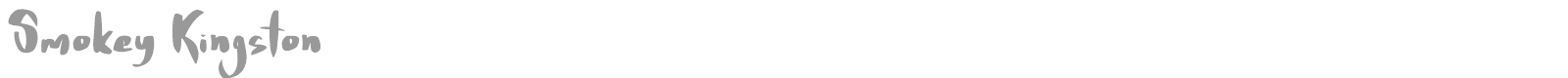 Smokey Kingston font preview